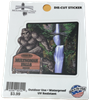 Bigfoot at Multnomah Falls Sticker