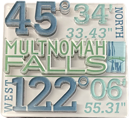 Multnomah Falls 3D Magnet