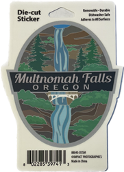 Multnomah Falls Banner Sticker