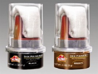KIWI Shoe Polish Kit (Black or Brown)