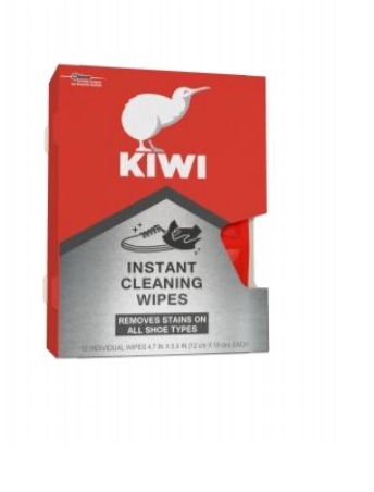 Kiwi Instant Cleaning Wipes, 12 Wipes, 4.7 in x 5.9 in