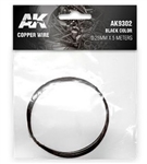 AK INTERACTIVE ... COPPER WIRE 0.25MM X 5 METERS (BLACK)