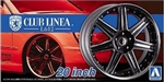 AOSHIMA ... CLUB LINEA L612 20" TIRE & WHEEL SET (4) 1/24