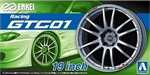 AOSHIMA ... ENKEI GTC01 19" TIRE & WHEEL SET (4) 1/24