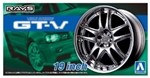 AOSHIMA ... VOLK RACING GT-V 19" TIRE & WHEEL SET (4) 1/24