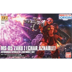 BANDAI GUNDAM ... MS-05 ZAKU 1 CHAR AZNABL 1/144