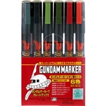 BANDAI GUNDAM ... GUNDAM MARKER ZEON SET OF 6