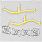 DUBRO ... B0DY KLIP RETAINERS YELLOW (2)
