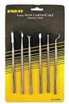 ENKAY TOOLS ... 6PC ASSORTED STAINLESS STEEL WAX/PUTTY CARVING SET (CD)