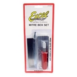 EXCELL ... MITRE BOX WITH HANDLE & BLADES