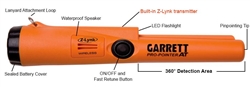 GARRETT METAL DETECTOR ... PRO-POINTER AT W/ Z-LYNK