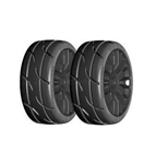 GRP TYRES ... TO3 REVO BELTED PRE-MOUNTED 1/8 BUGGY TIRES (BLACK) (2) (XM7