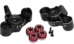 HOT RACING 1... ALUM STEERING BLOCKS HD BEARINGS-KRATON/SENTON