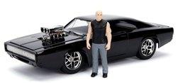 JADA ... FAST & FURIOUS DODGE CHARGER R/T W/DOM TORETTO FIGURE 1/24