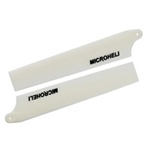 MICRO HELI'S T... PLASTIC MAIN BLADE 85MM, WHITE