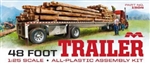 MOEBIUS ... 48' FLATBED TRAILER W/CAMBERED DECK 1/25