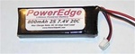 RC ACCESSORIES PE8002S20C... 800MAH 2-CELL 7.4V LIPO20C CX2