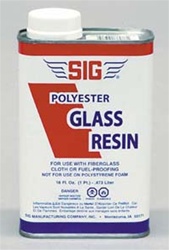 SIG ... GLASS RESIN 32oz. W/O HARDNER