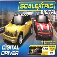 SCALEXTRIC C1197T... DIGITAL DRIVER SET MINI COOPER