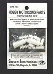 STEVEN'S INTERNATIONAL ... ASSORTED PLASTIC WORM GEAR SET (1.9MM ID) (12PCS)