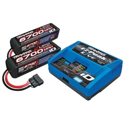 TRAXXAS ... CHARGER COMBO X-MAXX 8S 2 PACKS W/CHARGER