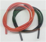 WERPA ... WIRE SILICONE 10awg RED/BLACK 3' each