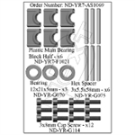 CURTIS YOUNGBLOOD YR7AS1069... MAIN SHAFT BEARING BLOCK SET R