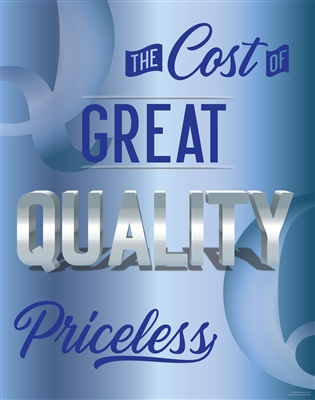 Cost of Great Quality Poster