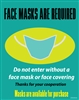 Face masks are required, avalible for purchase