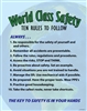 WORLD CLASS SAFETY (Ten Rules)