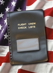 Flight Crew Check Lists Binders COVER ONLY (BLACK)