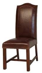 Aston Chair Leather w/ Brass Nail