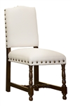 Aston Linen Dining Chair White