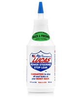 Lucas Oil Power Steering Stop Leak. It is also totally effective in reducing slack, squeals and hard spots in worn rack and pinions. Your results will be immediate and long lasting.