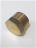 3/4" Brass pipe plug hex head.