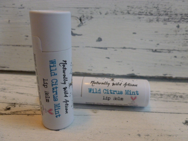 Wild Citrus Mint Lip Balm paperboard tube