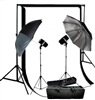 PHOTO STUDIO 300W FLASH STROBE LIGHTING SOFTBOX UMBRELLA BACKDROPS KIT