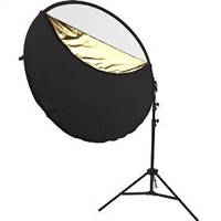 NEW 22" 5 in 1 Reflector + Arm Holder bracket Heavy Duty 8' Stand Kit