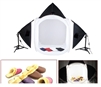 Pro STUDIO IN A BOX 1500 watt output PHOTO LIGHT TENT PHOTOGRAPHY SET with 32" tent and 4 backdrops