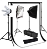 Photo Softbox 2000 W Video Continuous softbox lighting kit white black backdrops