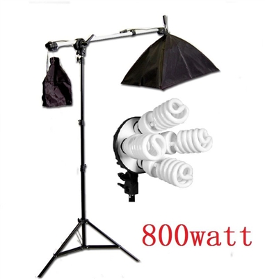 Pro Photo Studio Softbox Continuous 800W Lighting Boom Arm Video Light Set