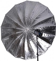 Pro 72" Black/Silver Photo Studio Reflective parabolic umbrella