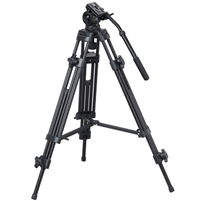 Pro heavy duty 72" video tripod EI-717 fluid drag pan head