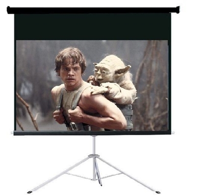 Pro 100" 16:9 Ratio Portable Tripod Projector Projection Screen Office Theater