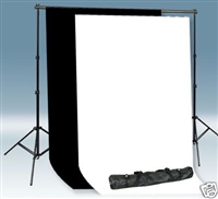 PRO Backdrop Stand 10'x20' High Key Muslin Backdrop Kit