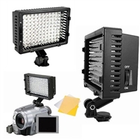 Pro 160 LED Camera Dimmable AC/DC Video Camcorder Hot Shoe Lamp Light