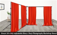 PRO Heavy Duty 10' X 22' Background Stands Kit Backdrop Support system WARRANTY