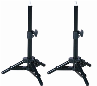 NEW 2 x Table Top Light Stand Photo Studio Background Lighting Stands