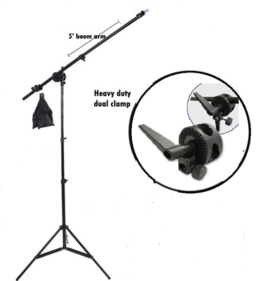 NEW Studio Boom Stand Photography Boom Arm Sand bag 8' Lighting Stand Kit