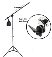 NEW Studio Boom Stand Photography Boom Arm Sand bag Lighting Stand Kit